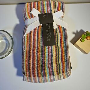 Rachel Zoe Cotton Hand Towels Set of 2 Stripes NWT